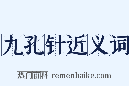 九孔针近义词是什么意思的图片